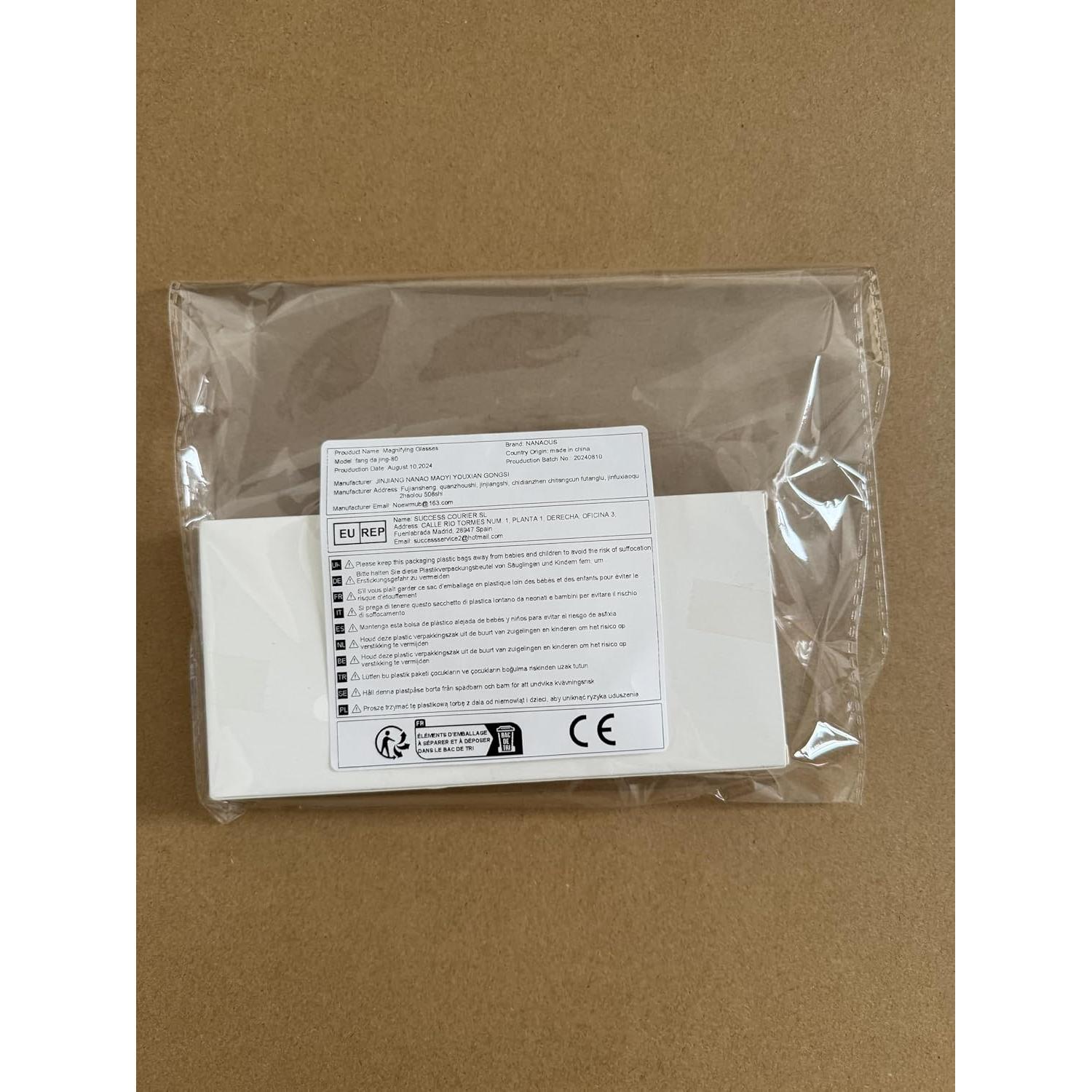 Lupa de Mano 10X NANAOUS 75 mm Irrompible para Lectura