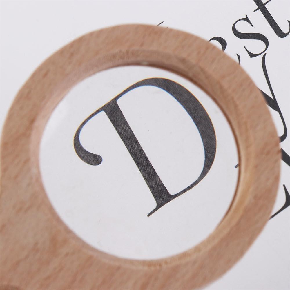 Lupa de Madera Pokinge 5X para Niños y Lectura