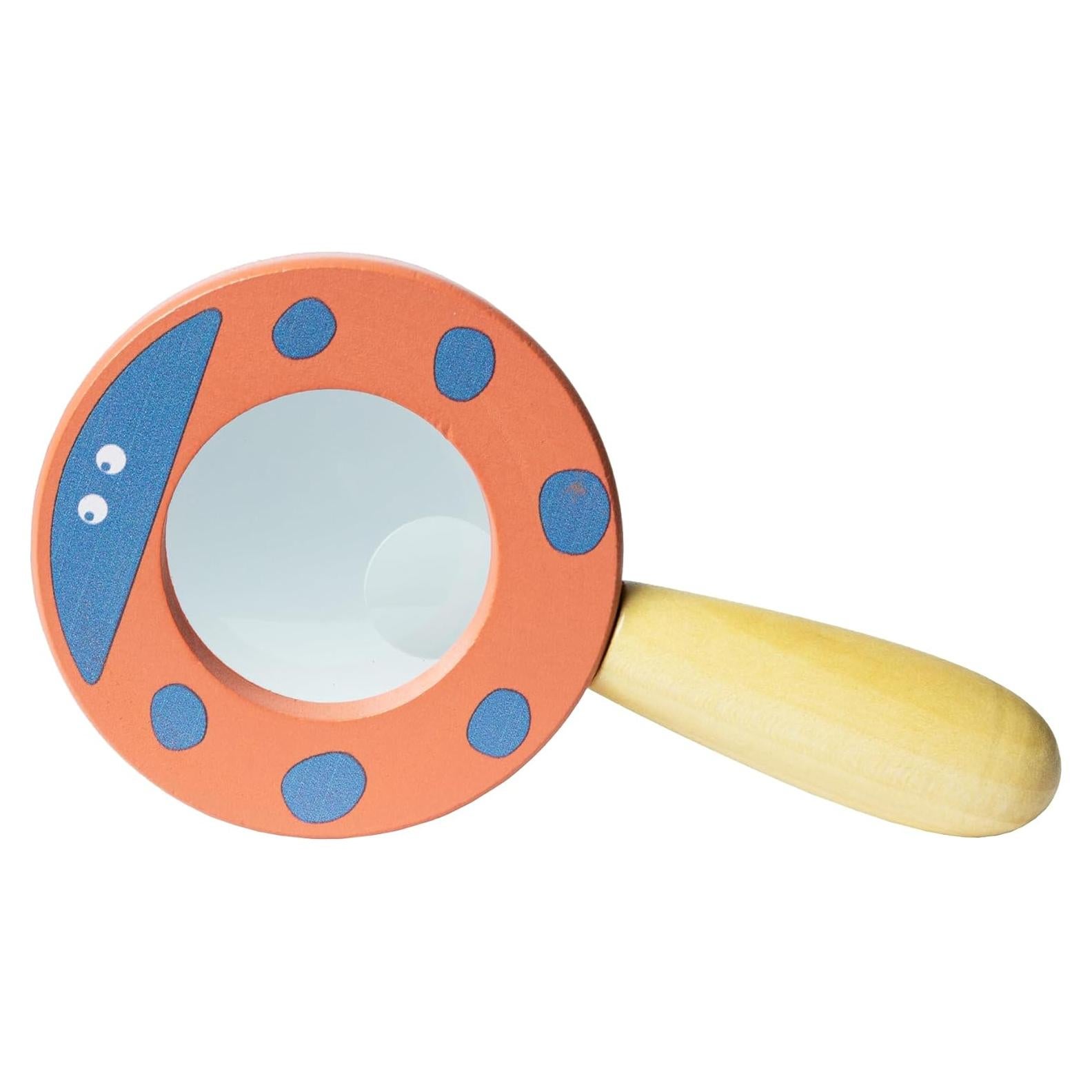 Lupa de Madera Casa de Canicas 2x 5x para Niños