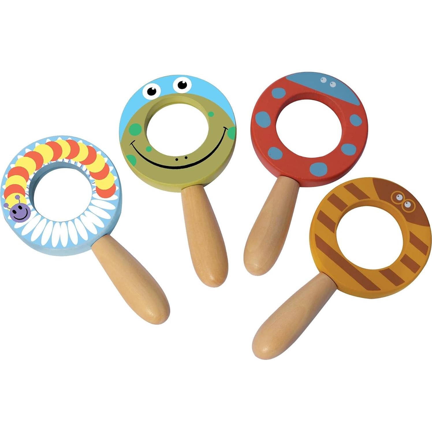 Lupa de Madera Casa de Canicas 2x 5x para Niños