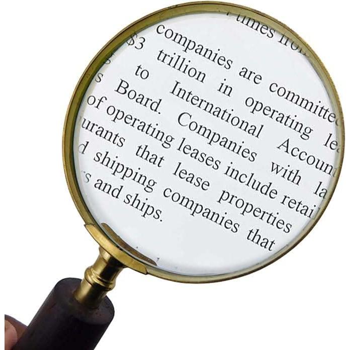 Lupa de Madera y Latón 10X Meridian Nauticals - Vintage