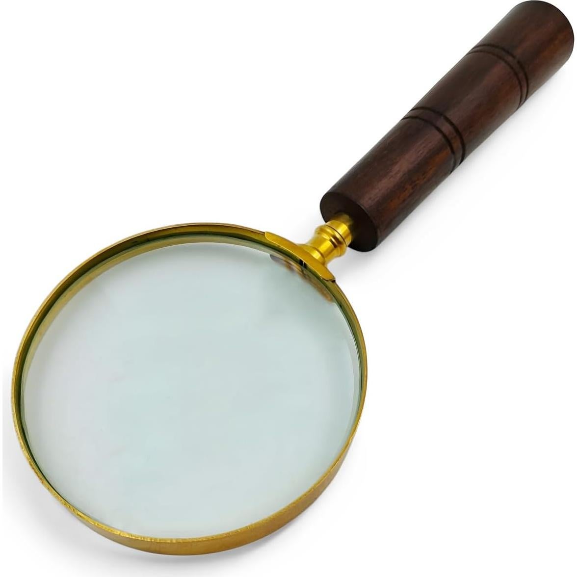 Lupa de Madera y Latón 10X Meridian Nauticals - Vintage