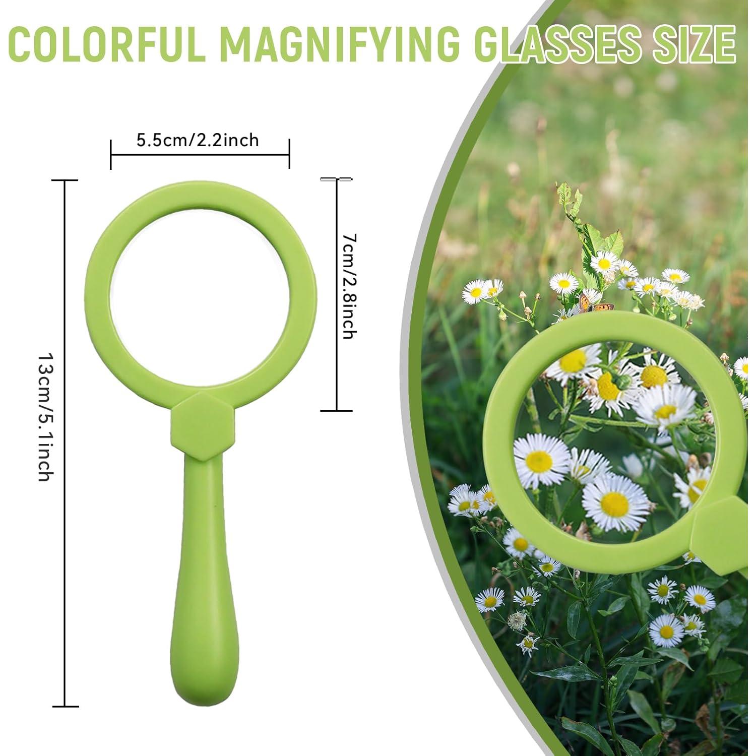 Lupa de Mano IRCHLYN 3X para Niños - 6 Piezas Coloridas