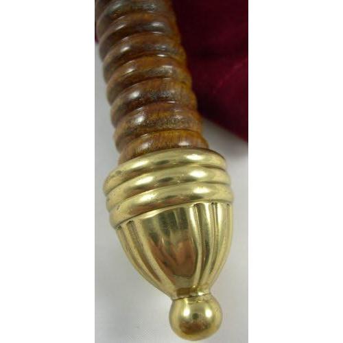 Lupa de Latón Sólido UD con Mango de Madera 23x8.9 cm