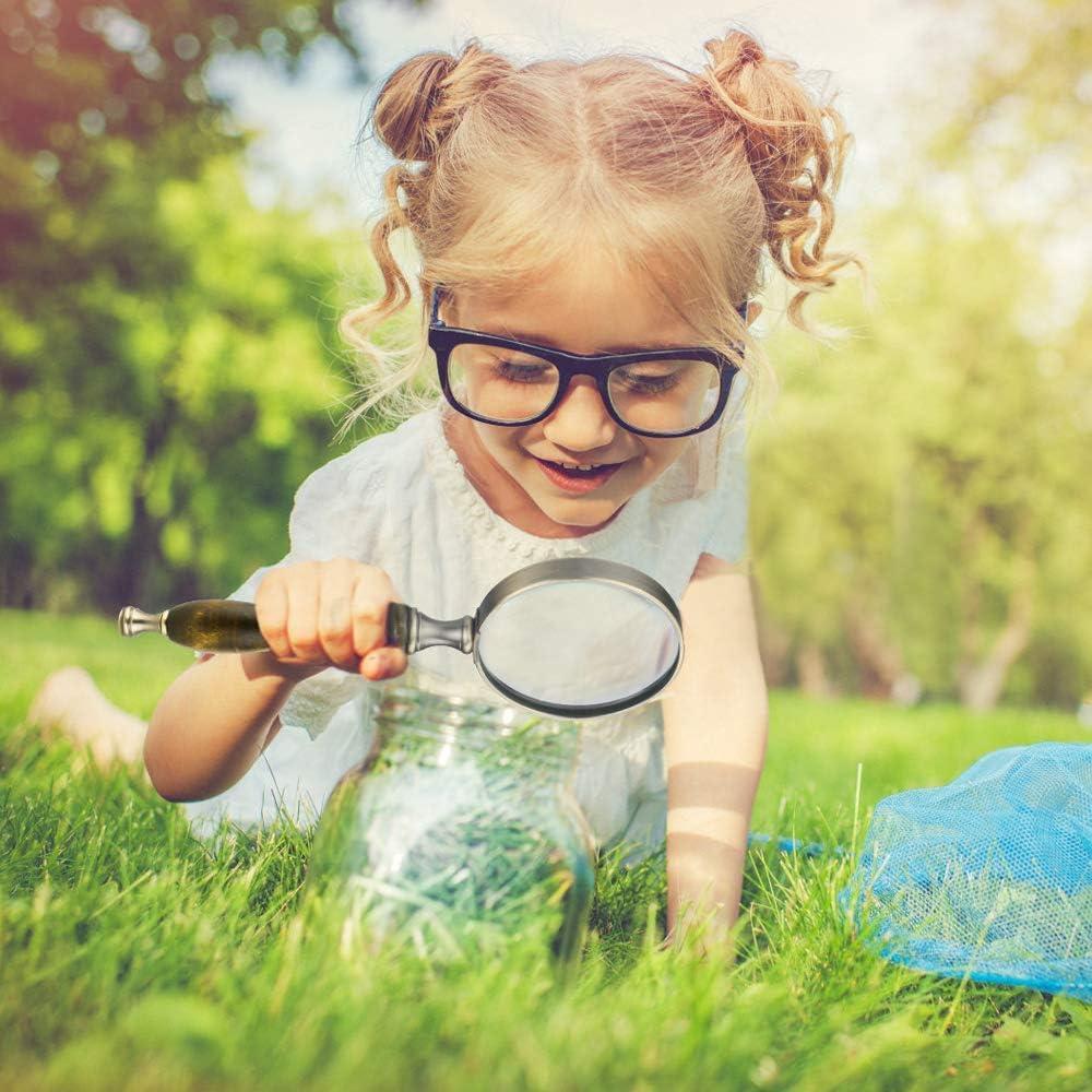 Lupa de Mano WIOR 10X Cobre Antiguo con Mango de Sándalo