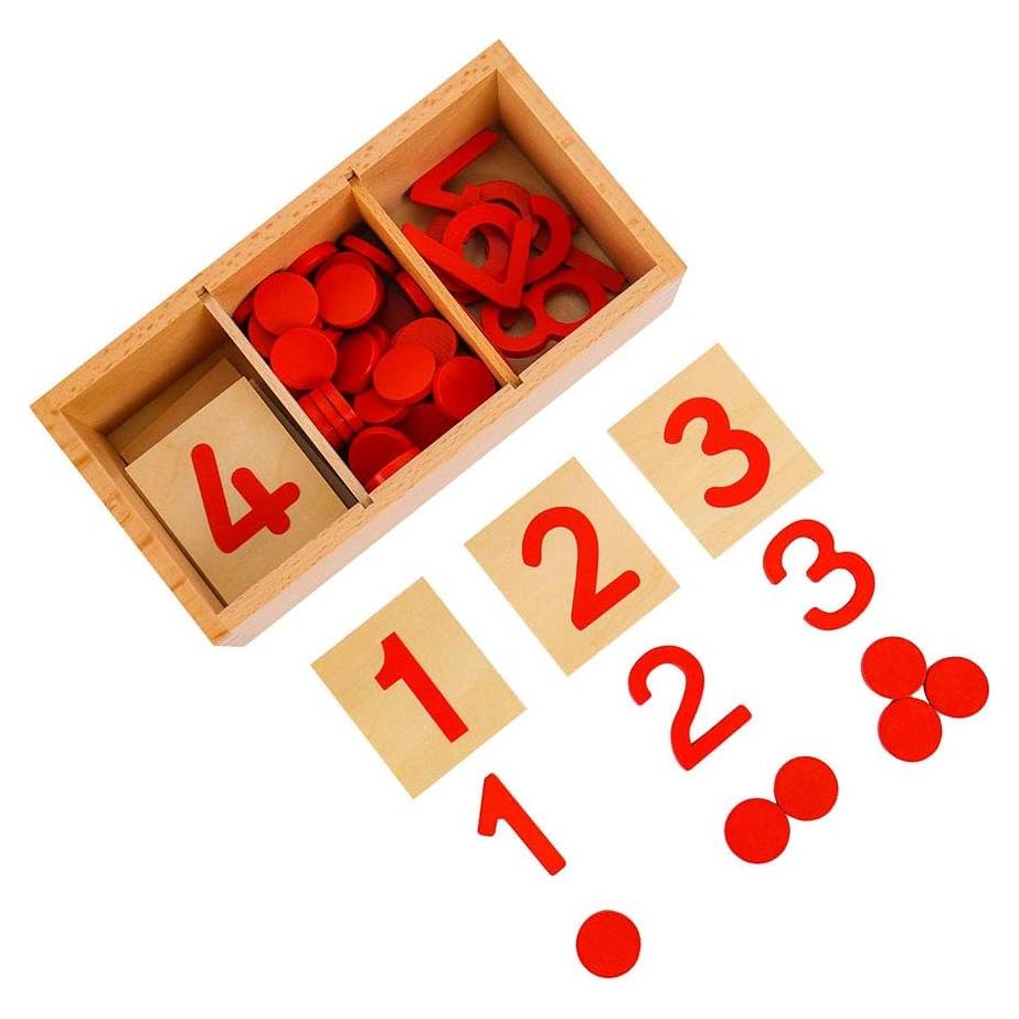 Tarjetas y Contadores Montessori MY toy shop - Matemáticas 3 a 6 años