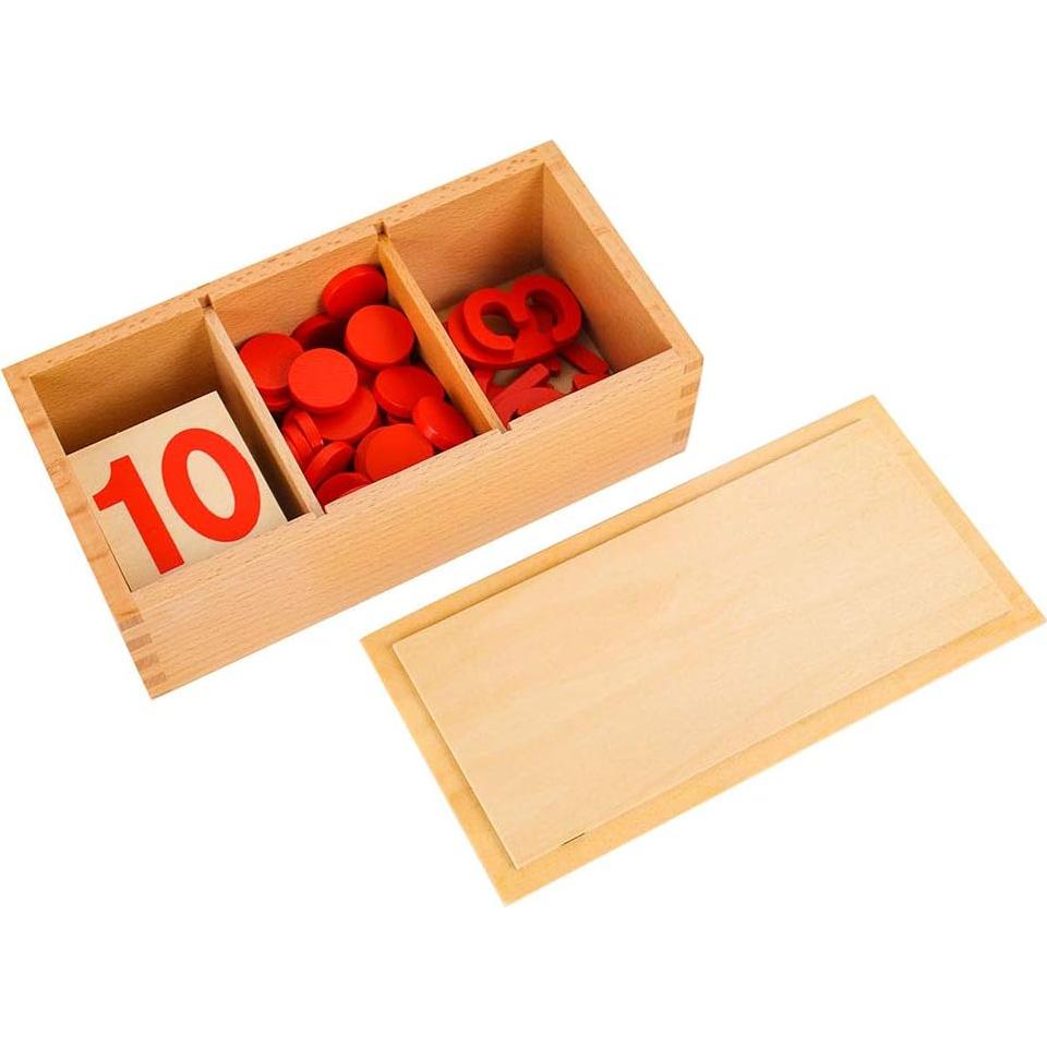 Tarjetas y Contadores Montessori MY toy shop - Matemáticas 3 a 6 años