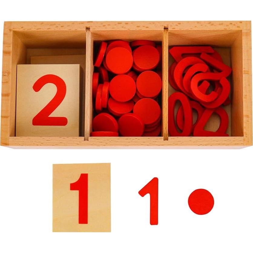 Tarjetas y Contadores Montessori MY toy shop - Matemáticas 3 a 6 años