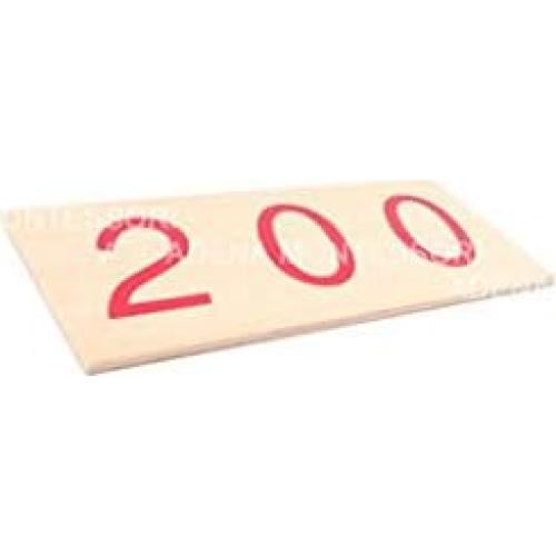 Tarjetas de Números de Madera Montessori Grande 1-1000