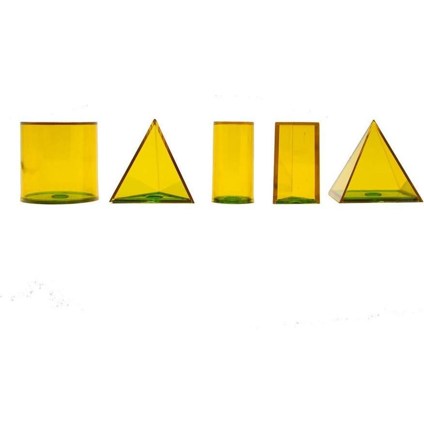 Juego de Formas 3D Rellenables hand2mind - 14 Sólidos Geométricos