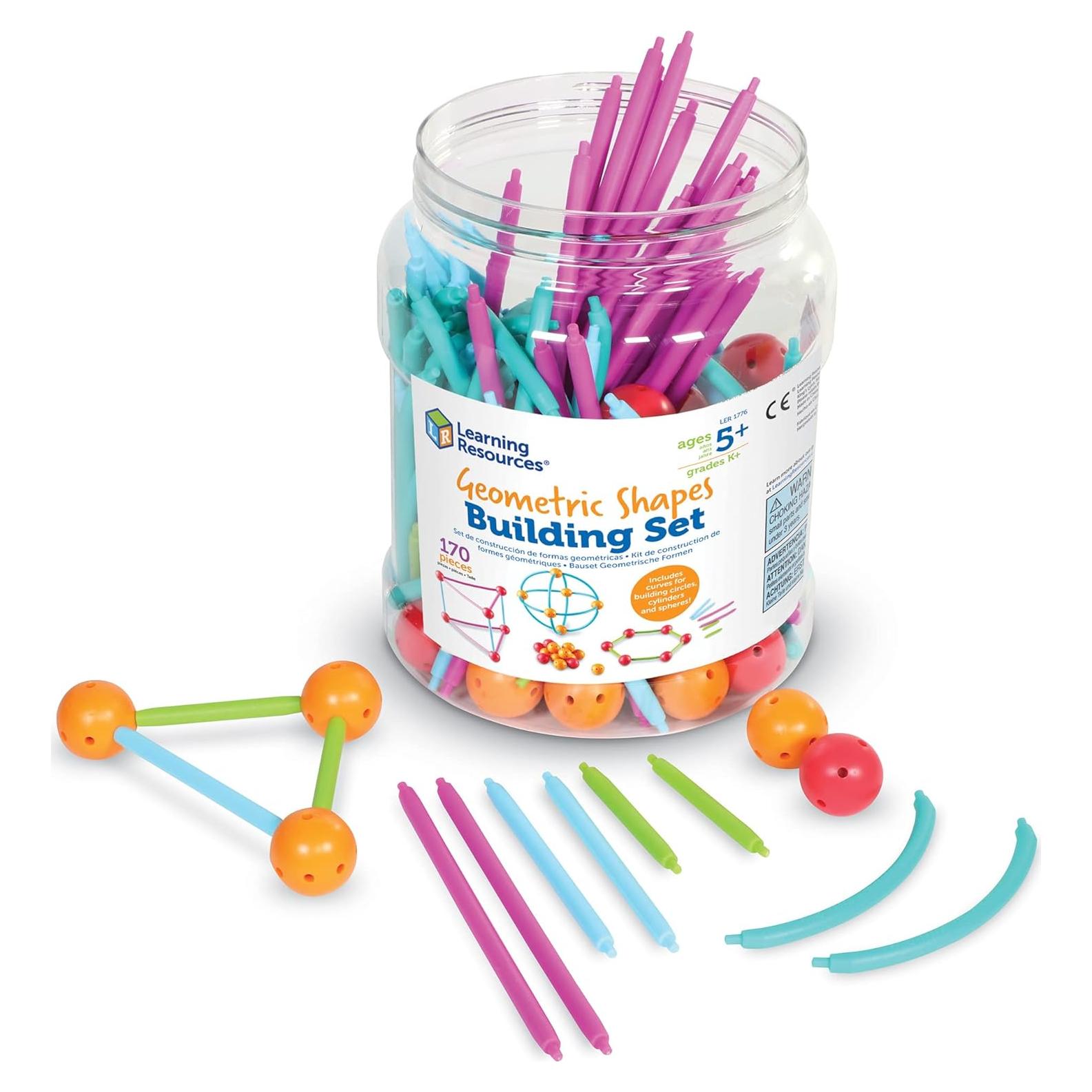 Juego de Construcción Geométrica Learning Resources - 170 Piezas, 5+