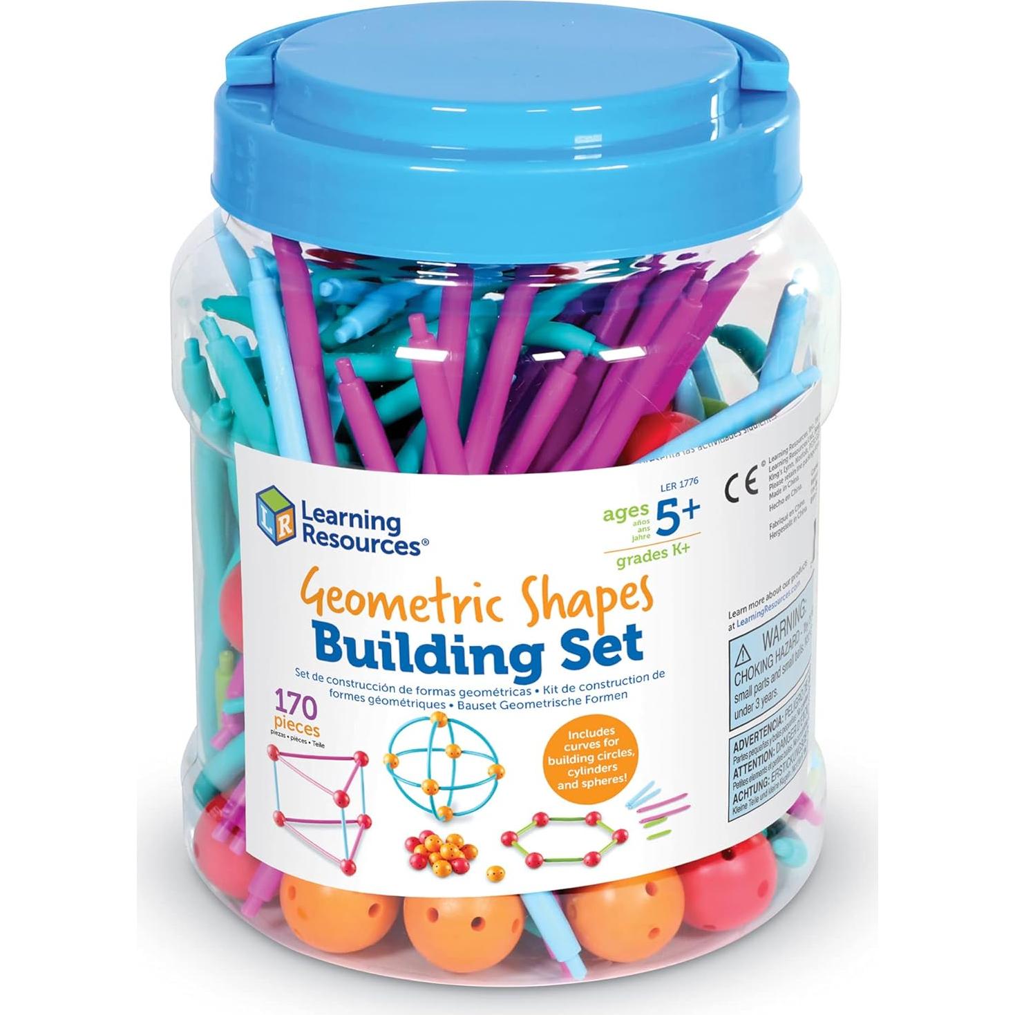 Juego de Construcción Geométrica Learning Resources - 170 Piezas, 5+