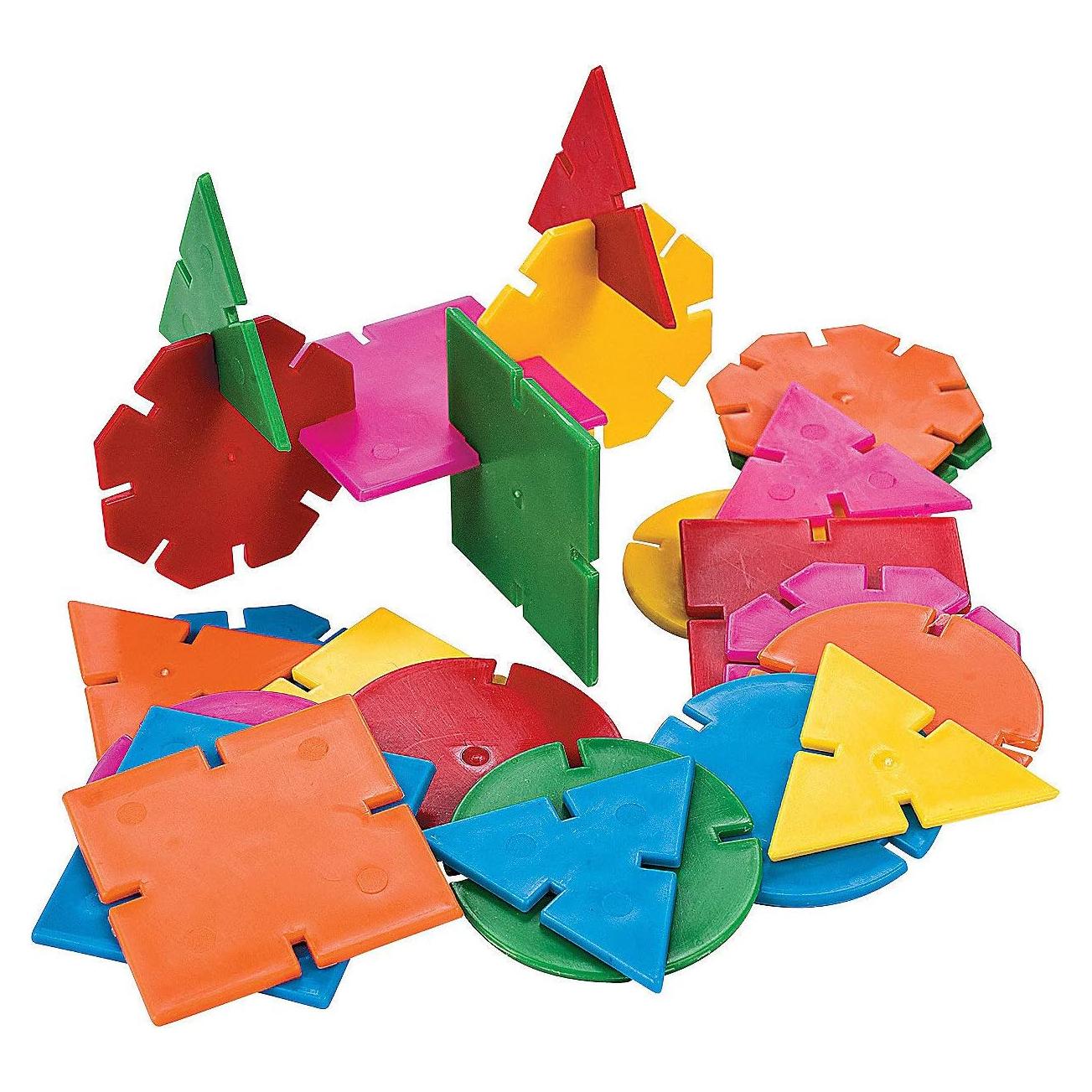 Conjunto de Bloques de Construcción Geométricos 400 Piezas Fun Express