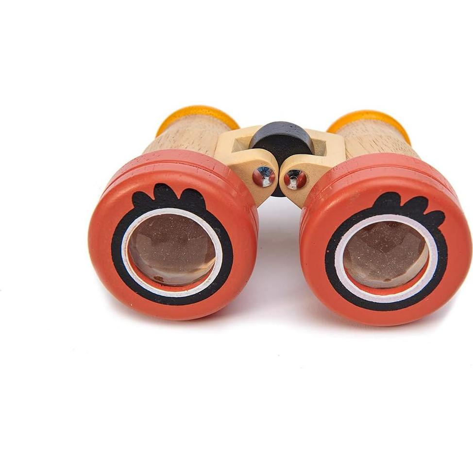 Binoculares de Madera Tender Leaf Toys con Lentes Caleidoscopio 12.8x8x5.2cm