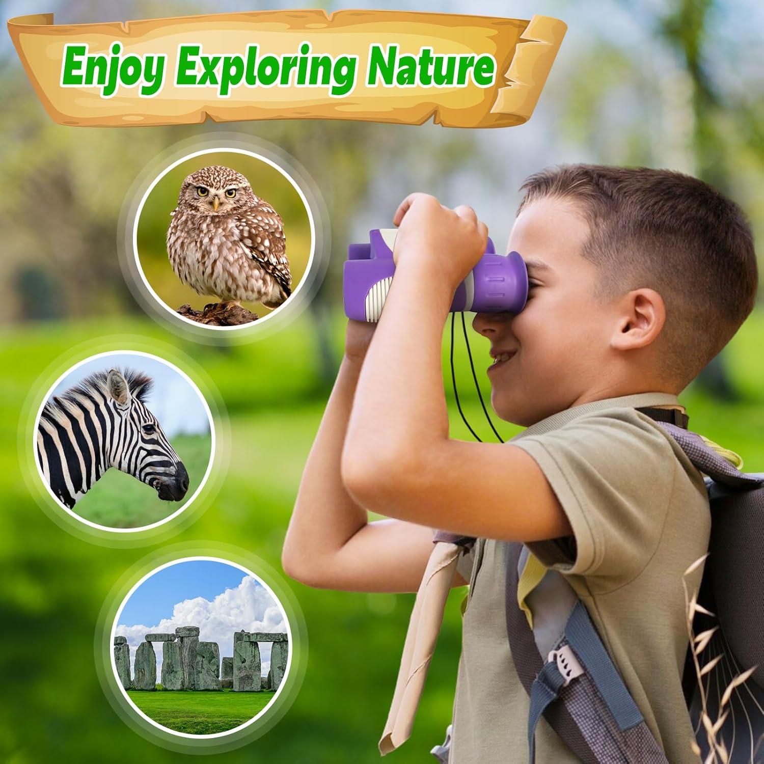 Binoculares para Niños YOPINSAND 4x30mm Ligero y Compacto