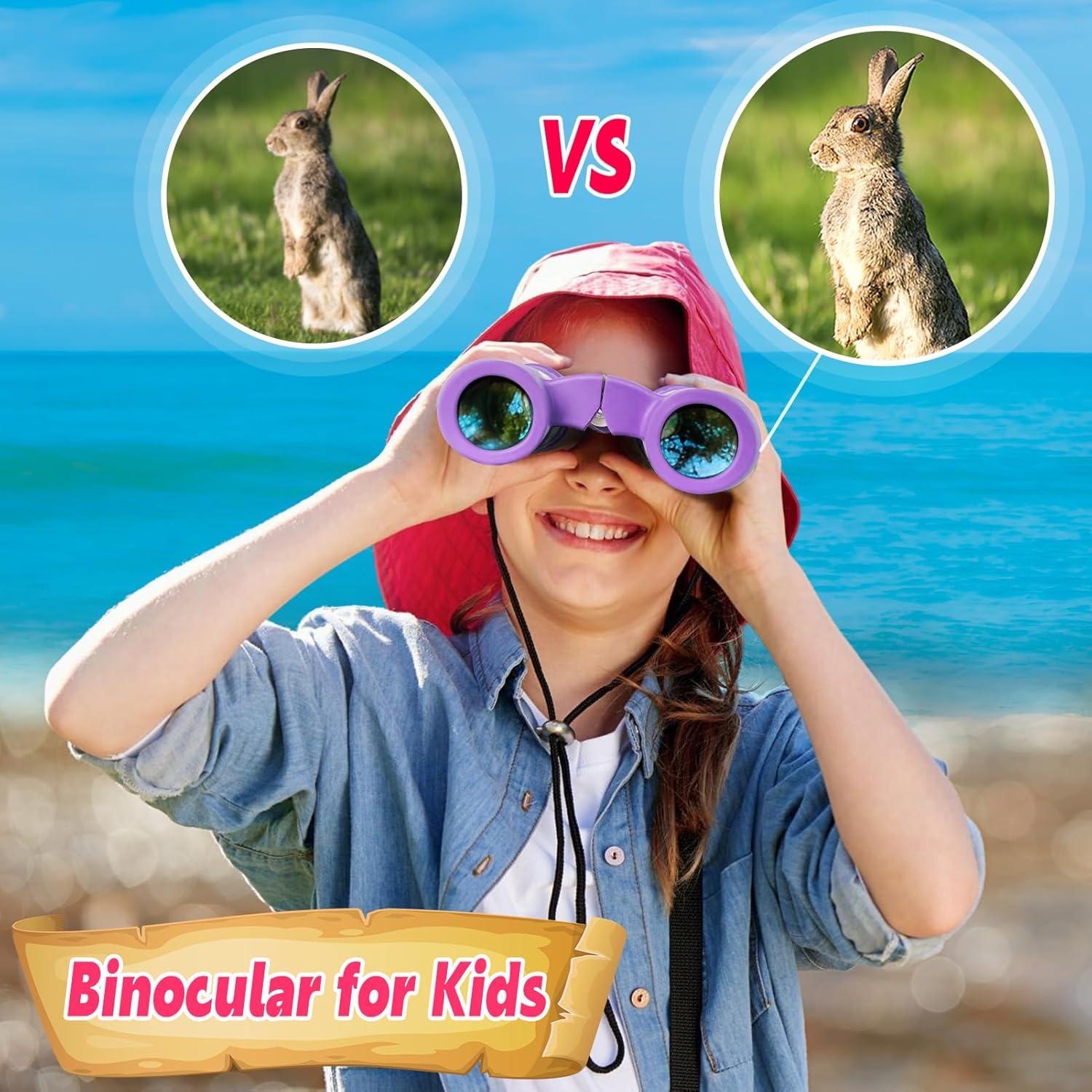 Binoculares para Niños YOPINSAND 4x30mm Ligero y Compacto