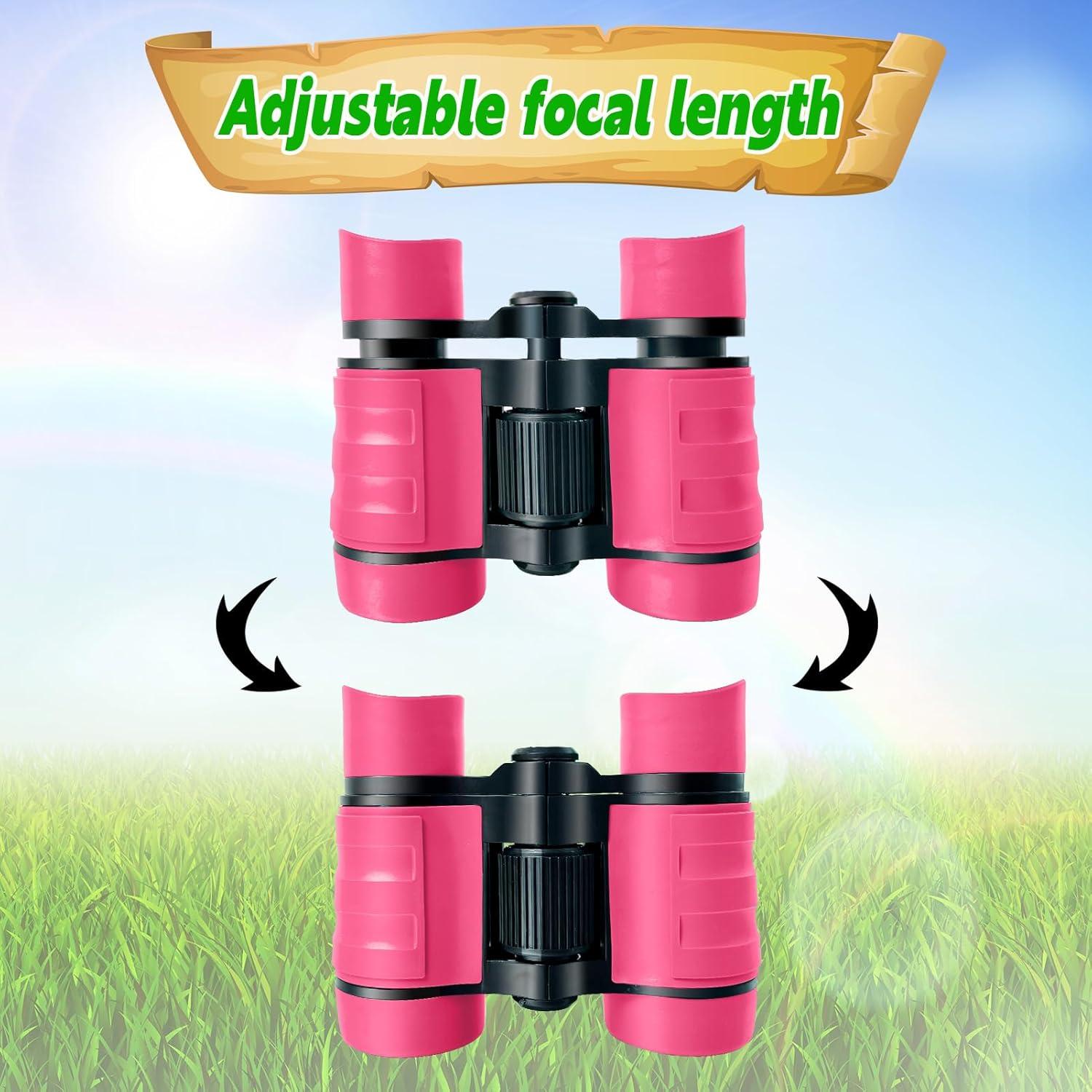 Binoculares para Niños YOPINSAND 4x 30mm Rosa - Regalo Ideal