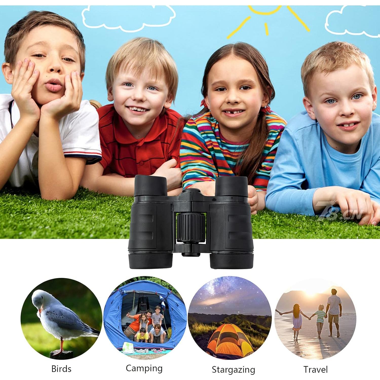 Binoculares Ouxia 4x30 para Niños a Prueba de Choques