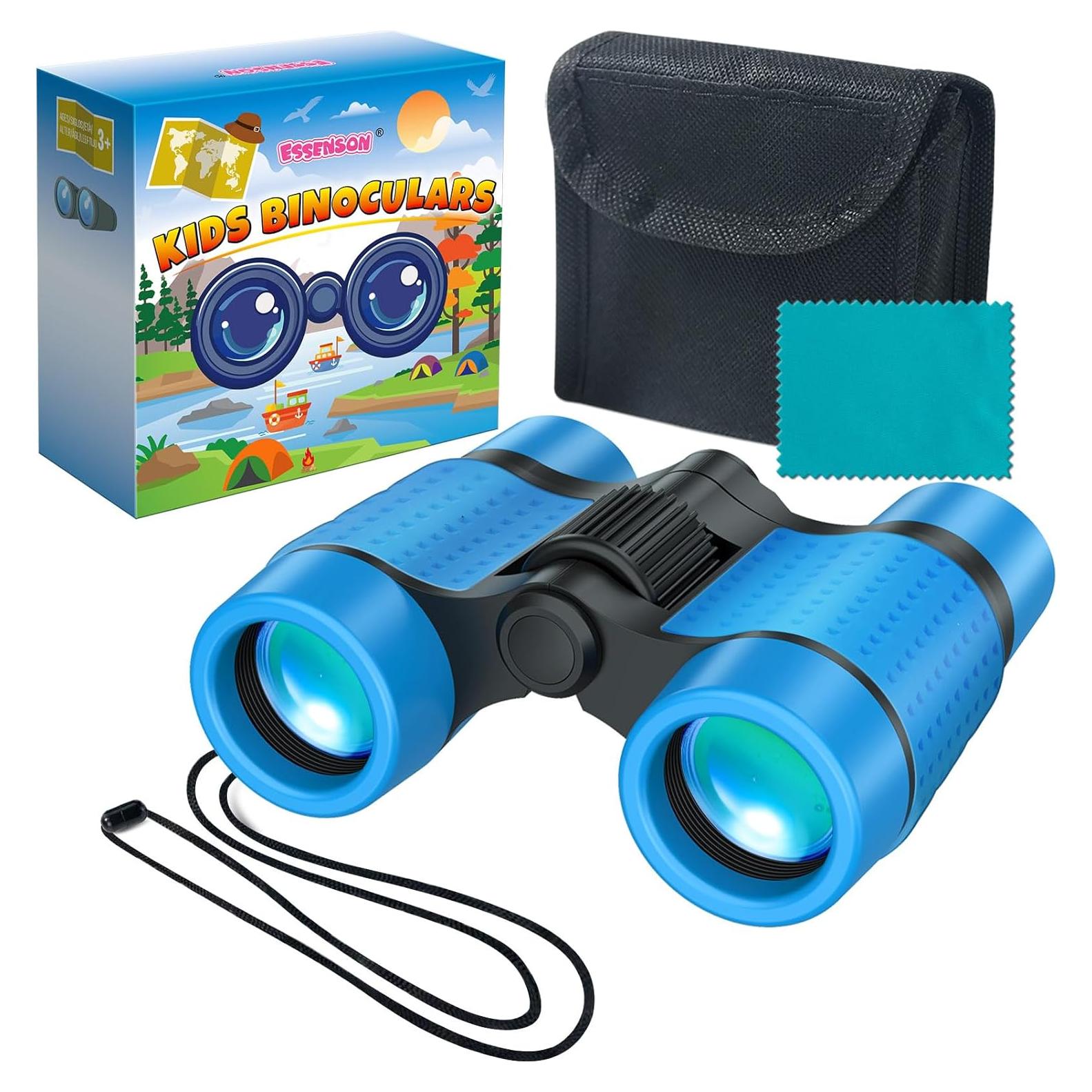 Binoculares para Niños ESENSON 4x30 Aumento Ligero Azul