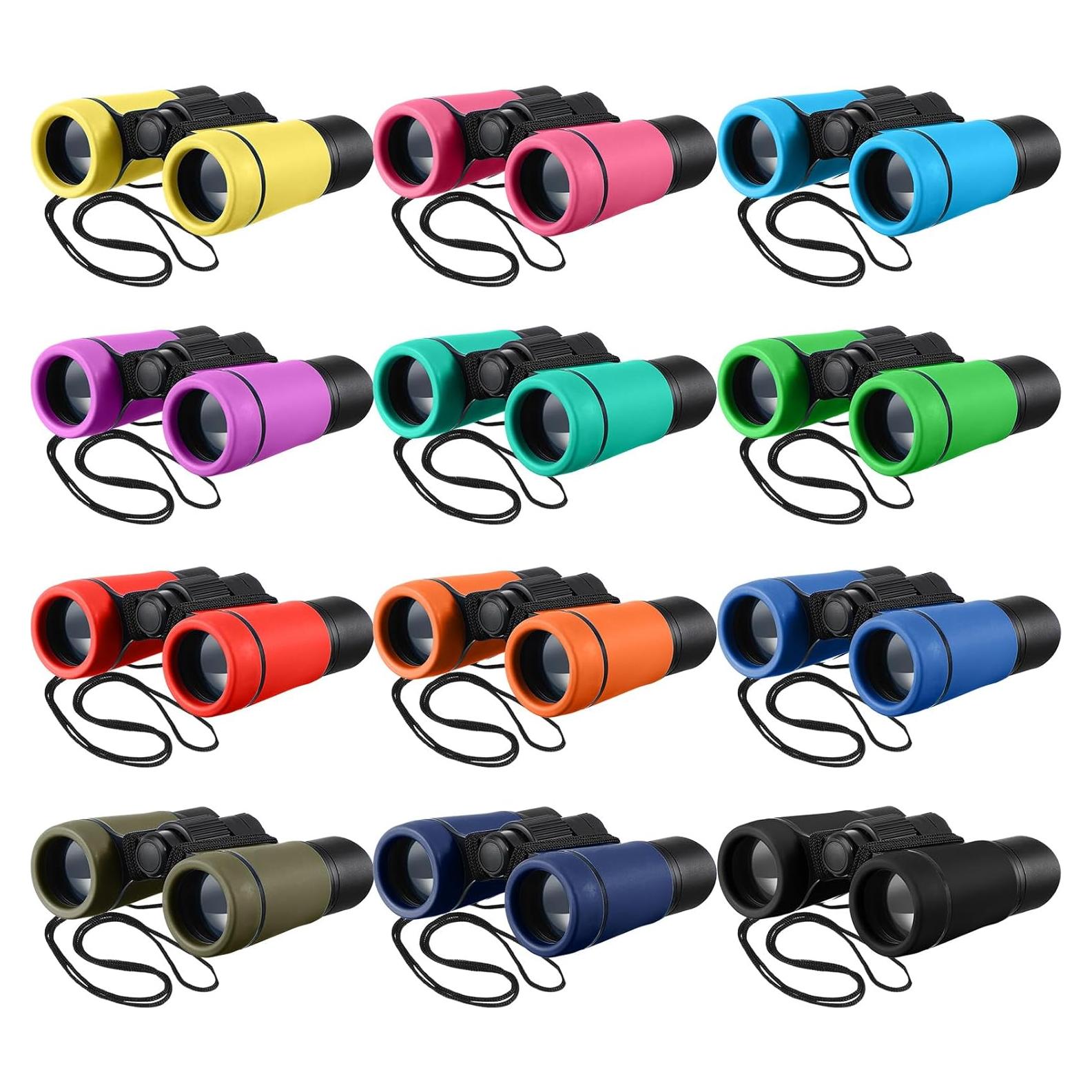 12 Prismáticos para Niños Yunsailing - A Prueba de Golpes, 4x30mm