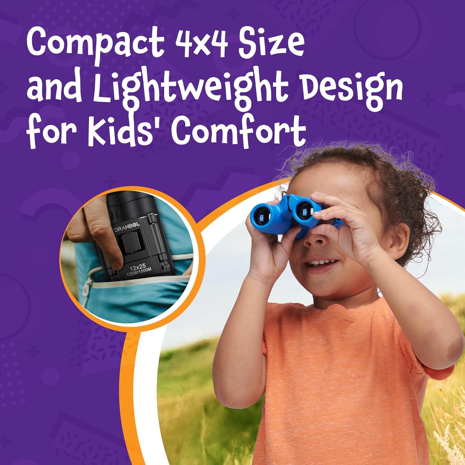 Binoculares Think Peak Verde para Niños 4-8 Años - Aventura al Aire Libre