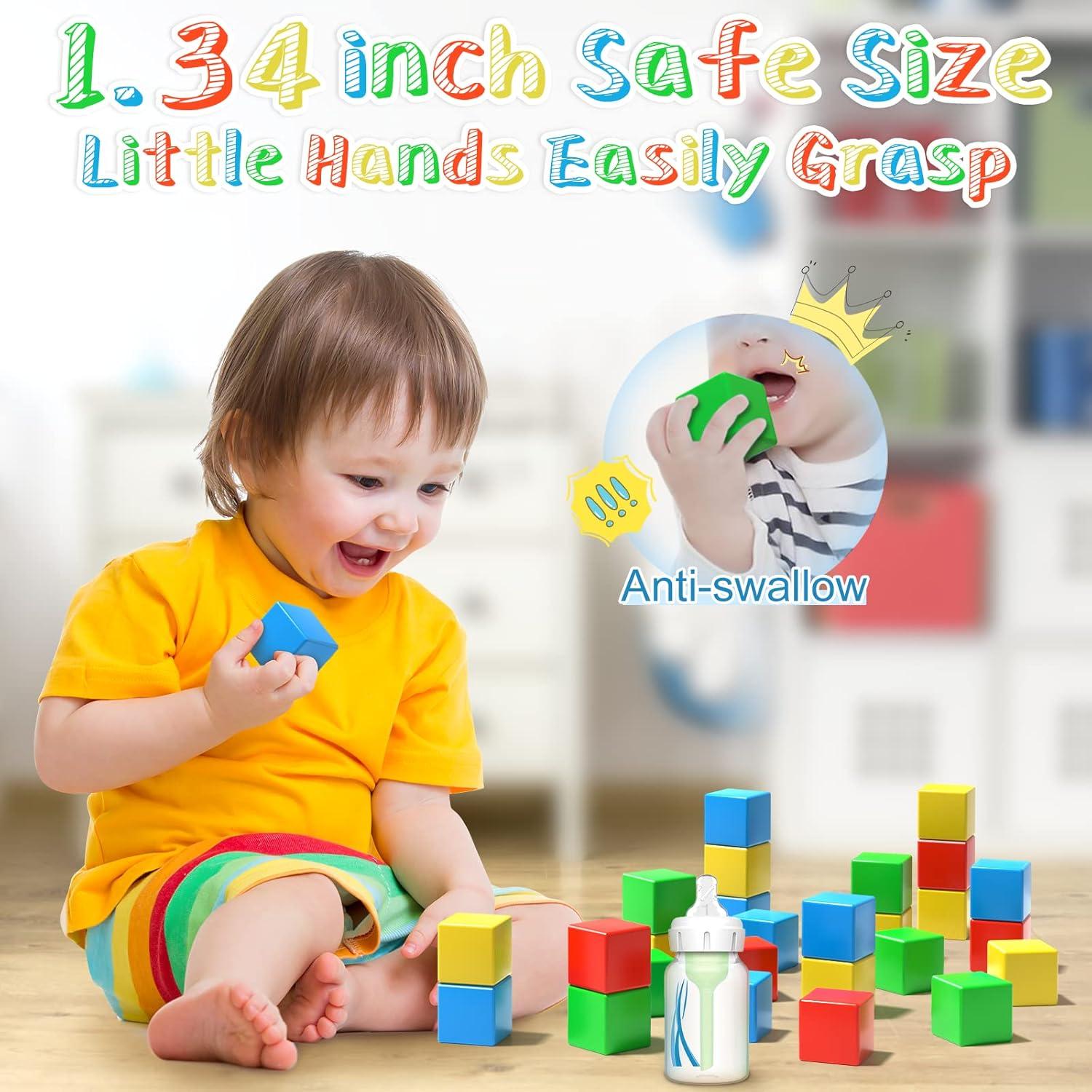 9 Bloques Magnéticos de Construcción 3.4 cm Montessori