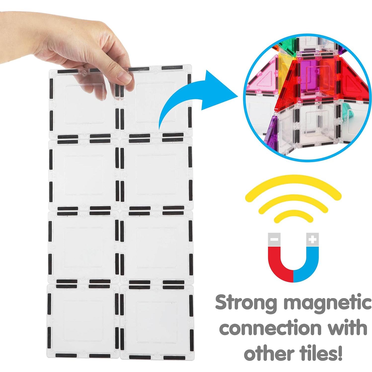 Juego de Azulejos Magnéticos Transparentes PicassoTiles PTE13