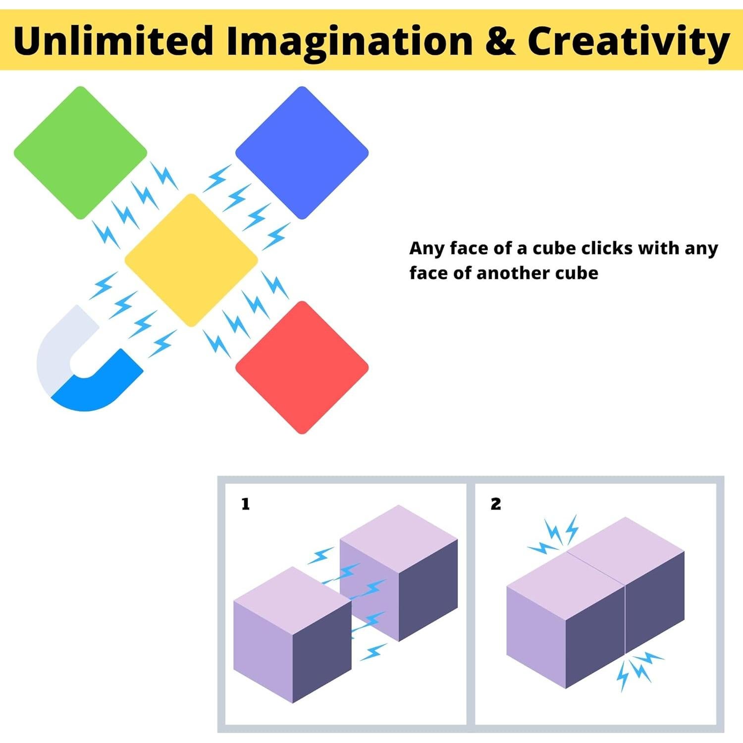 Bloques Magnéticos Intock 40 Piezas Juguetes Educativos
