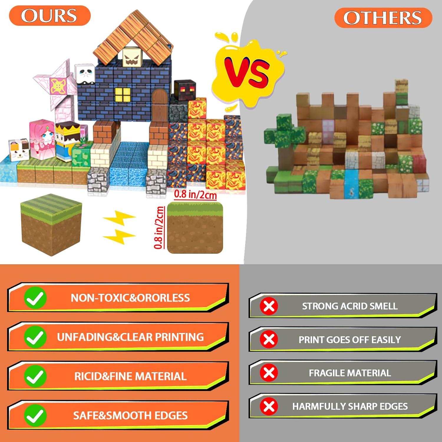 MITCIEN 220 PCS Bloques Magnéticos para Niños 3-12 Años