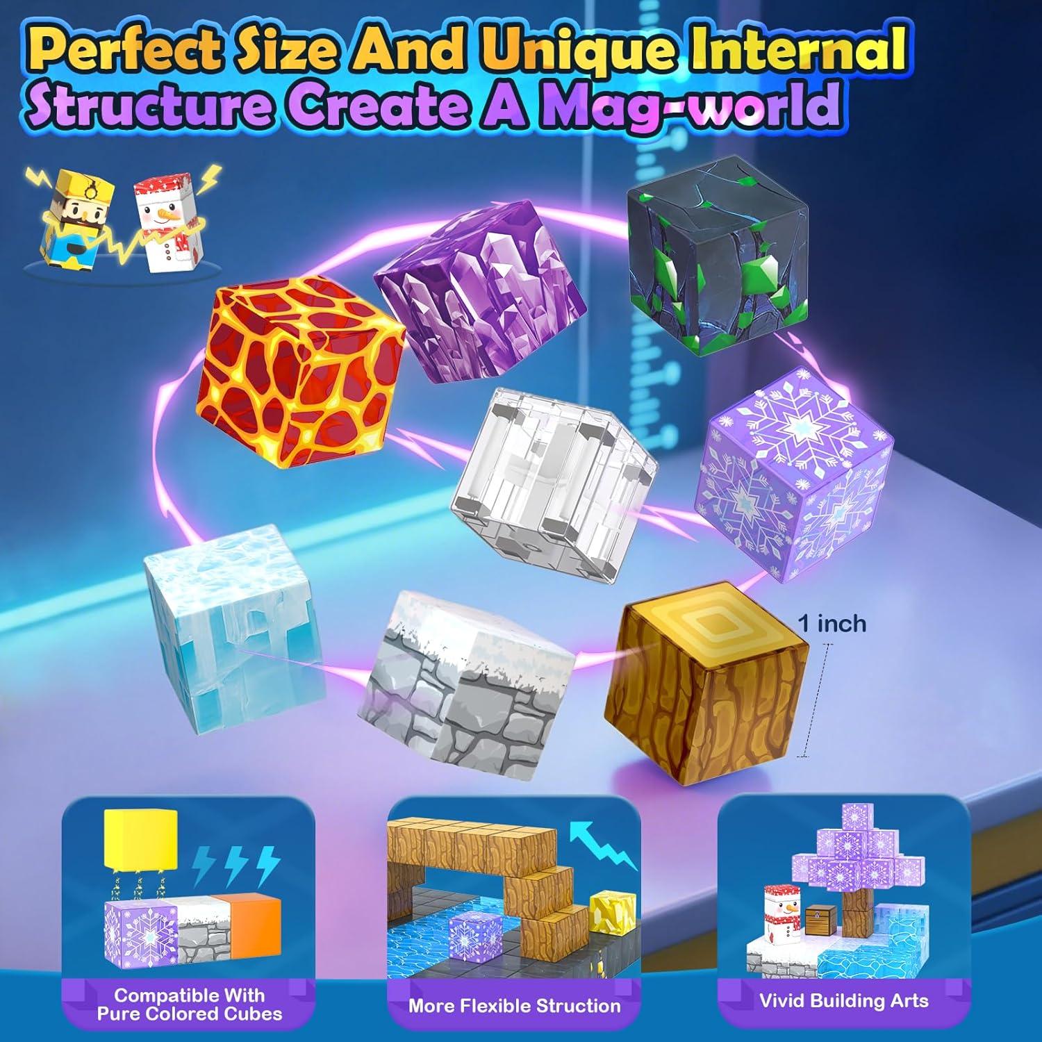 Bloques Magnéticos Toylogy 100PCS Juguetes Educativos 3-8 Años