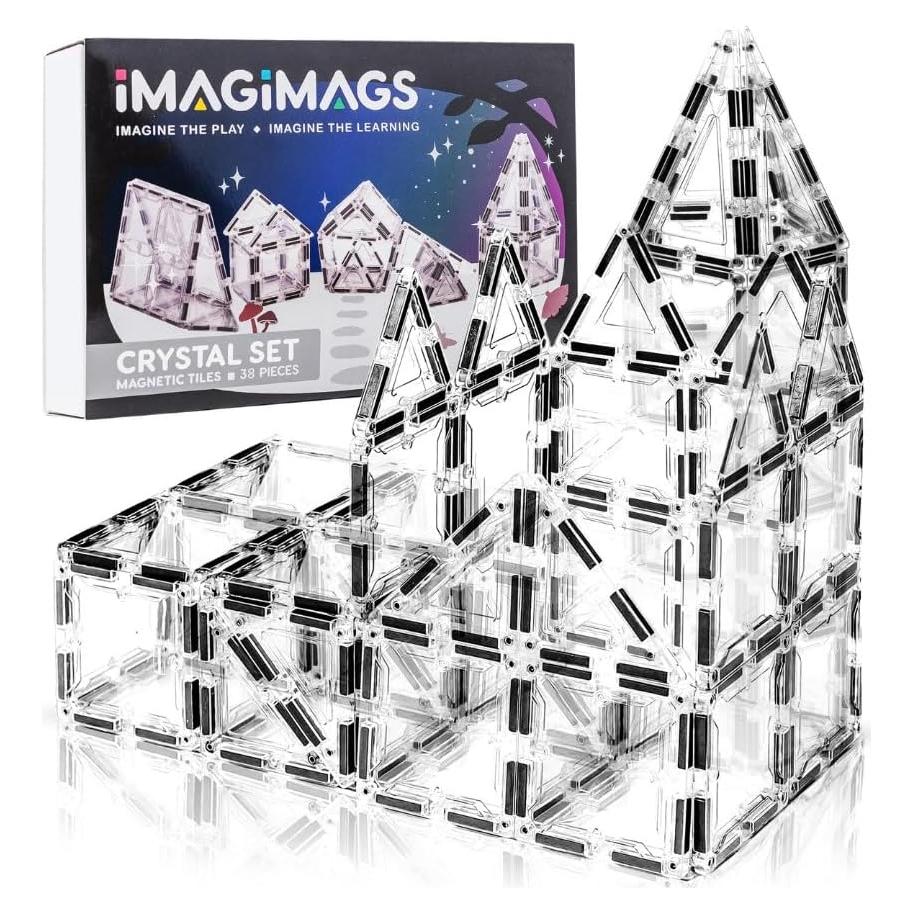 Set de Azulejos Magnéticos Imagimags 38 Piezas Cristal Claro