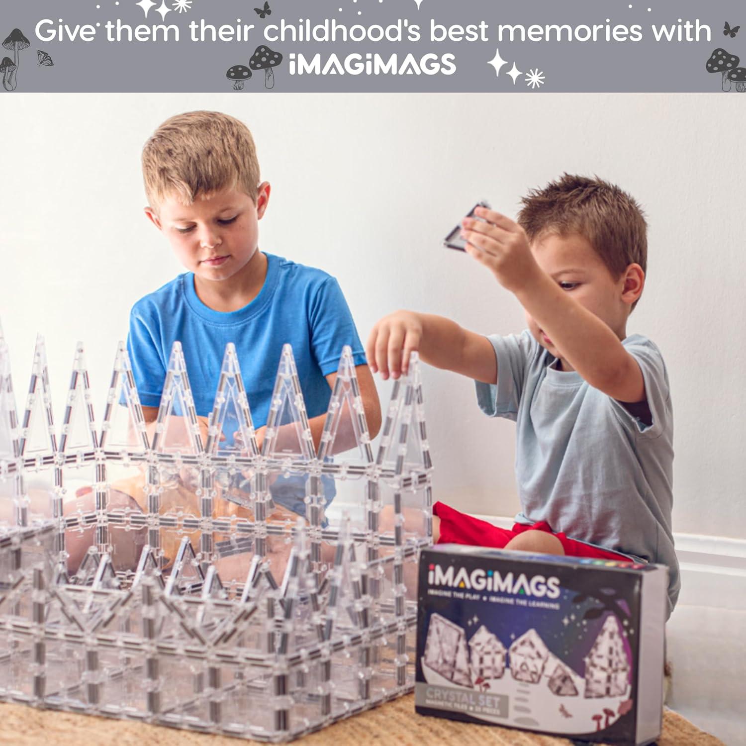 Set de Azulejos Magnéticos Imagimags 38 Piezas Cristal Claro