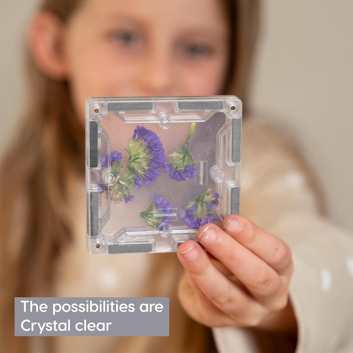 Set de Azulejos Magnéticos Imagimags 38 Piezas Cristal Claro