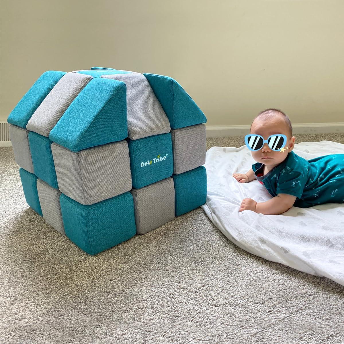 Bloques de Construcción Magnéticos Suaves Nets Tribe 27 Piezas