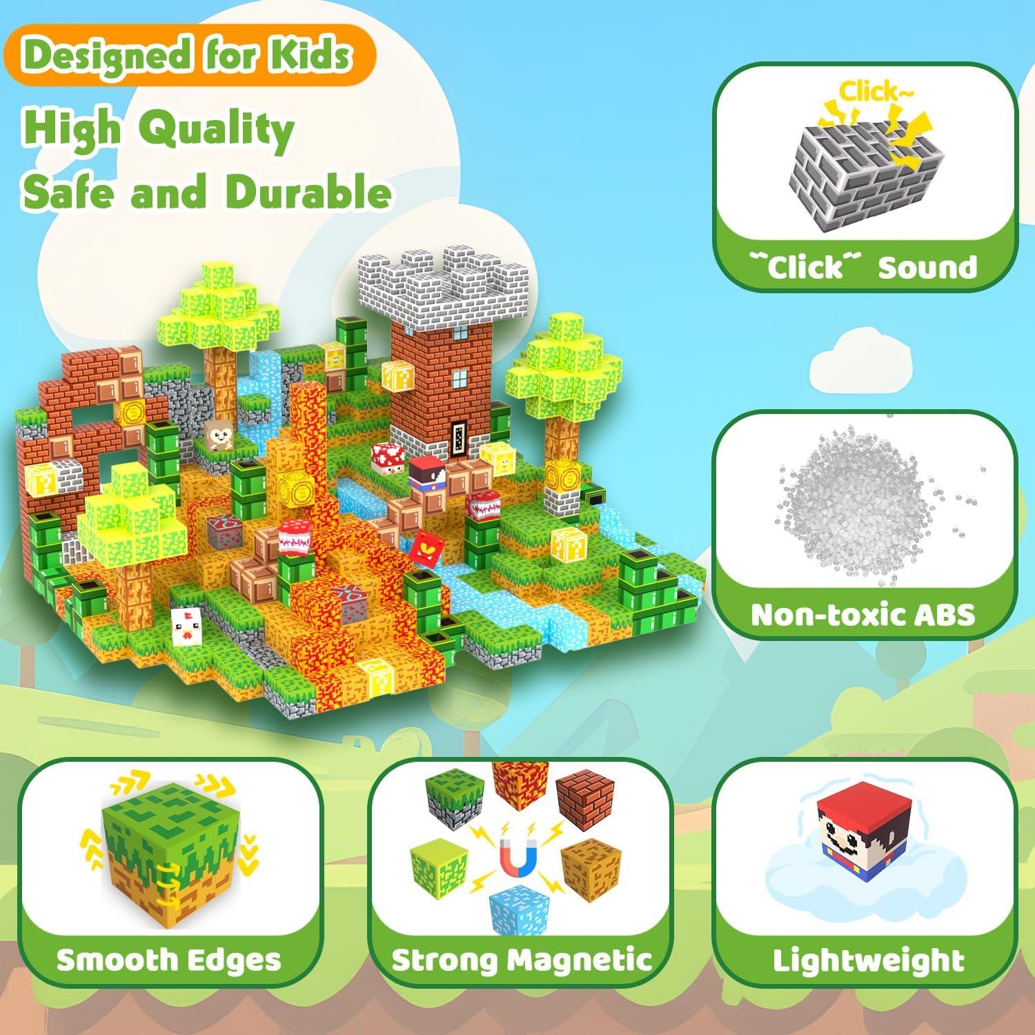 Bloques Magnéticos de Construcción SSAWER 48 Piezas 2.54 cm