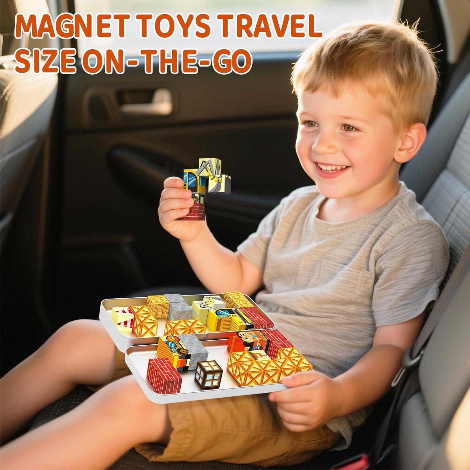 Bloques Magnéticos WMXDU 35PCS Juguetes de Construcción 3+ Años
