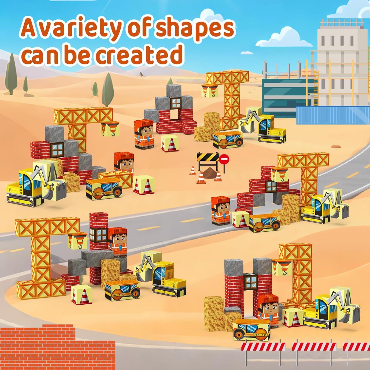 Bloques Magnéticos WMXDU 35PCS Juguetes de Construcción 3+ Años