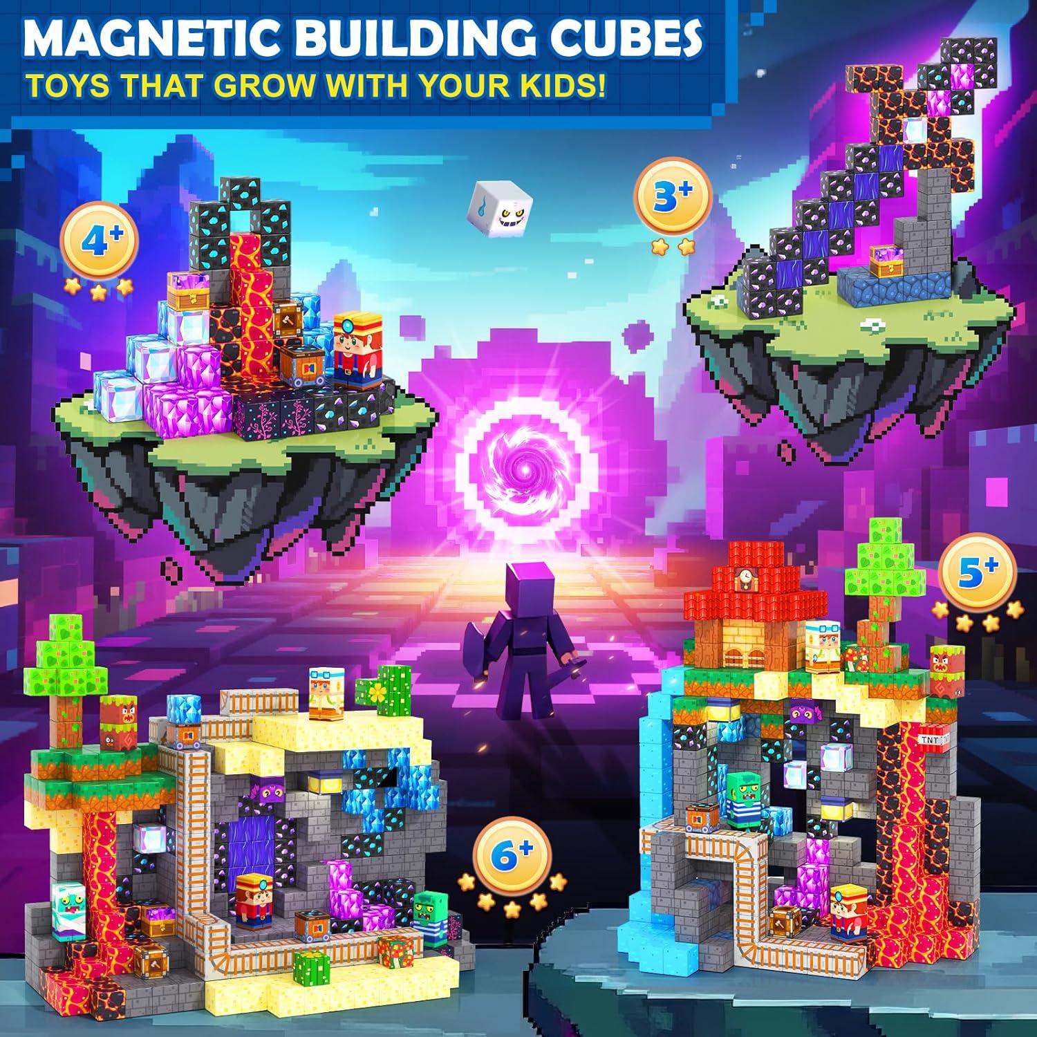 Bloques Magnéticos Coodoo 200 Piezas 2.03 cm Juguete Infantil