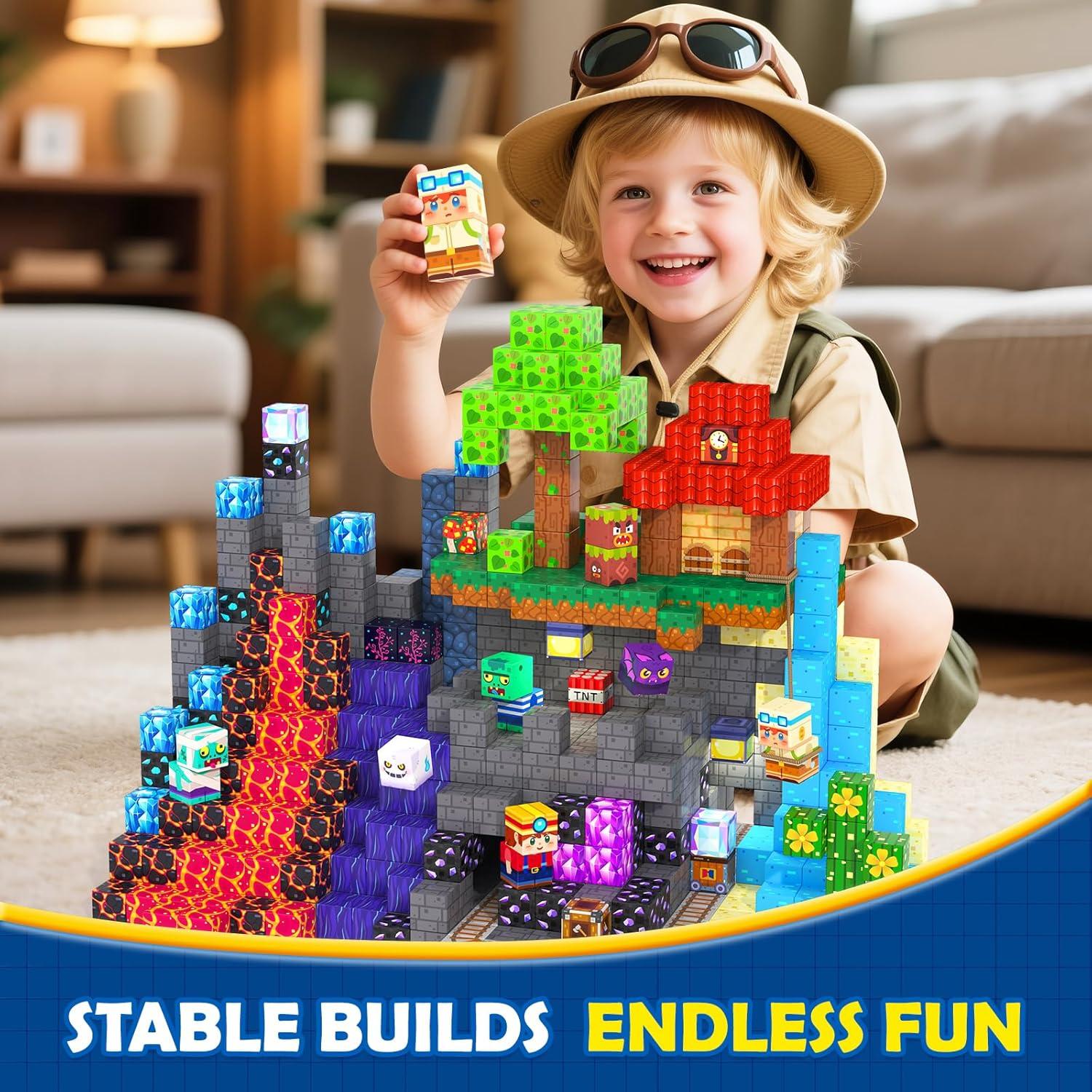 Bloques Magnéticos Coodoo 200 Piezas 2.03 cm Juguete Infantil