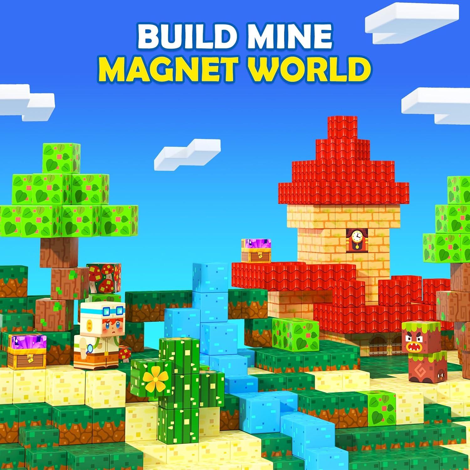 Bloques Magnéticos Coodoo 200 Piezas 2.03 cm Juguete Infantil