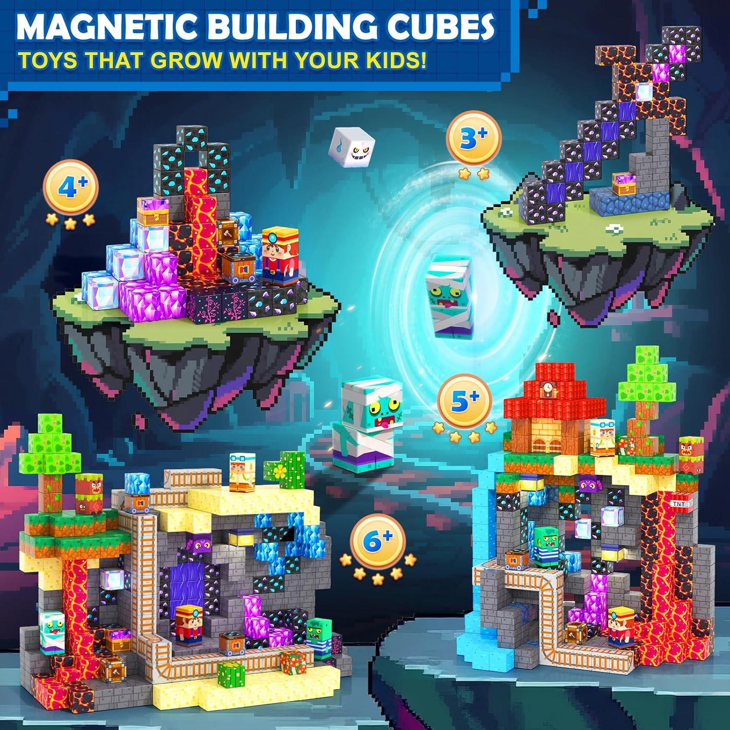 Bloques Magnéticos Coodoo 200 Piezas 2.03 cm Juguete Infantil