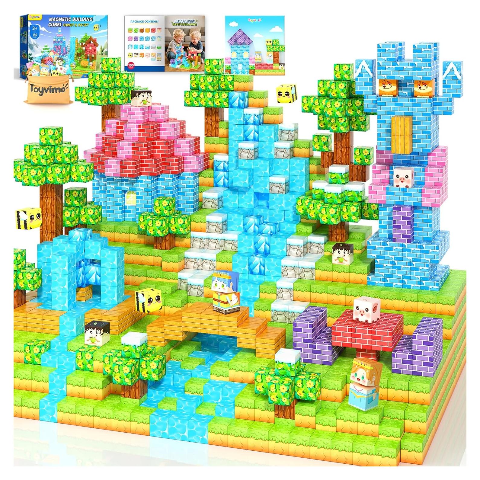 Bloques Magnéticos 150 Piezas Toyvimo - Juguetes Educativos STEM