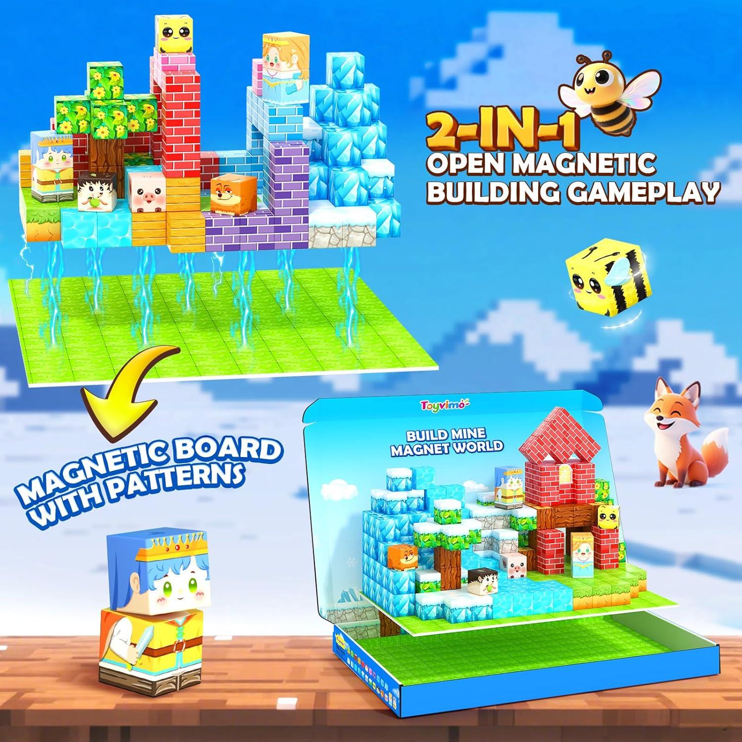 Bloques Magnéticos 150 Piezas Toyvimo - Juguetes Educativos STEM