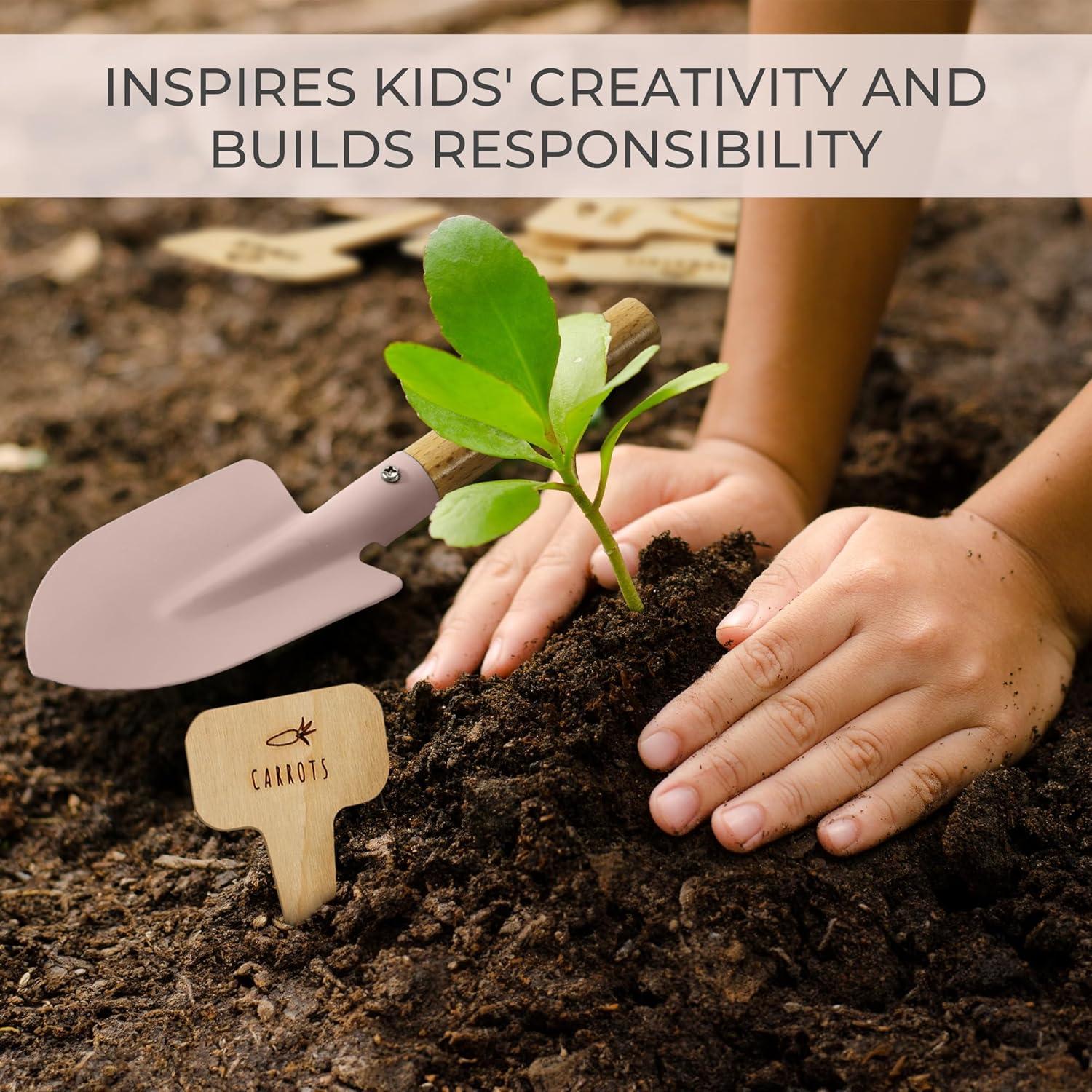 Conjunto de Jardinería para Niños ZICOTO Rosa - Herramientas Seguras