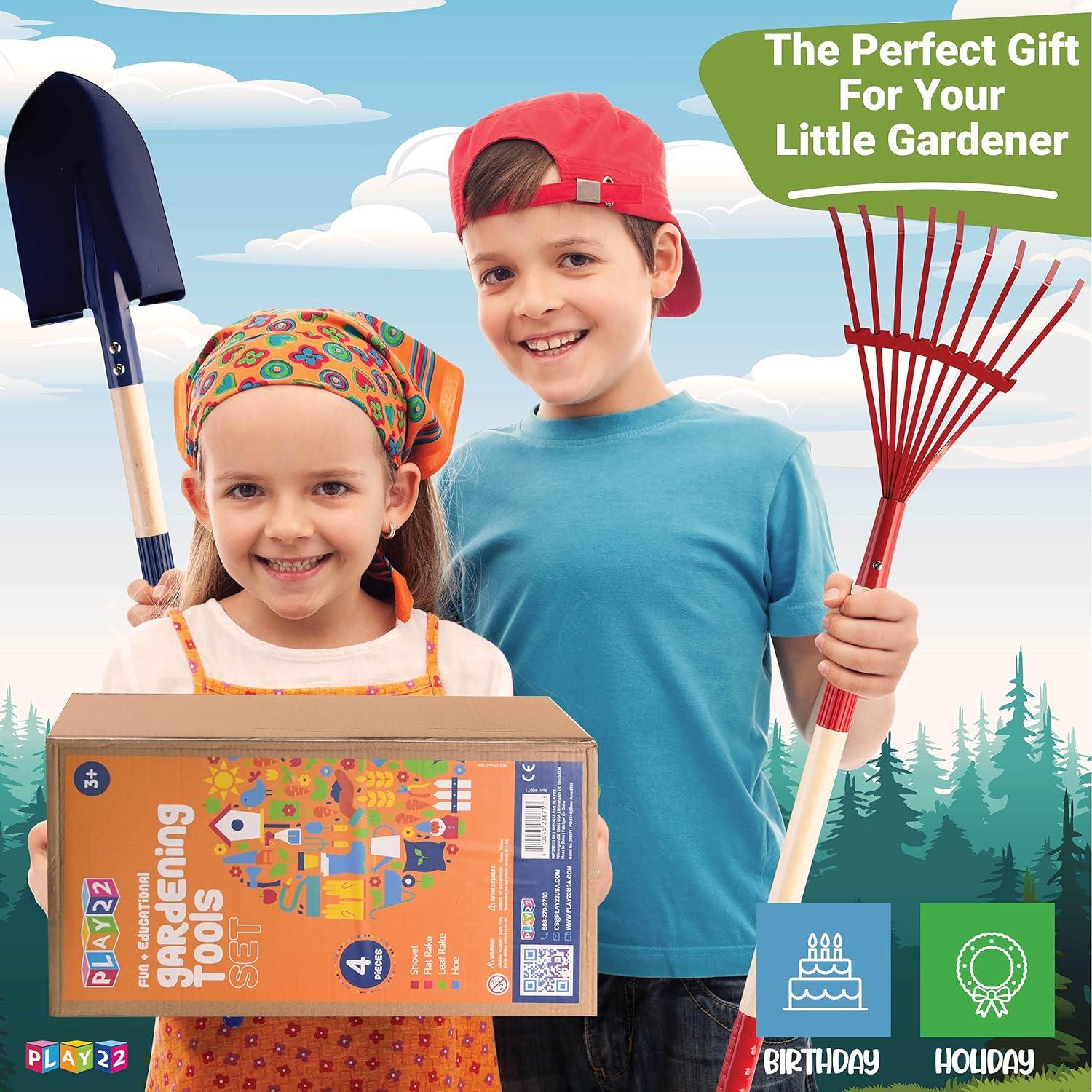 Juego de Herramientas de Jardín Play22 para Niños 4 Piezas