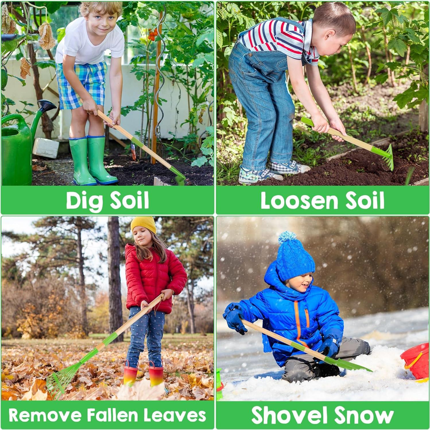 Juego de Jardinería para Niños Amtreen - 6 Piezas con Guantes