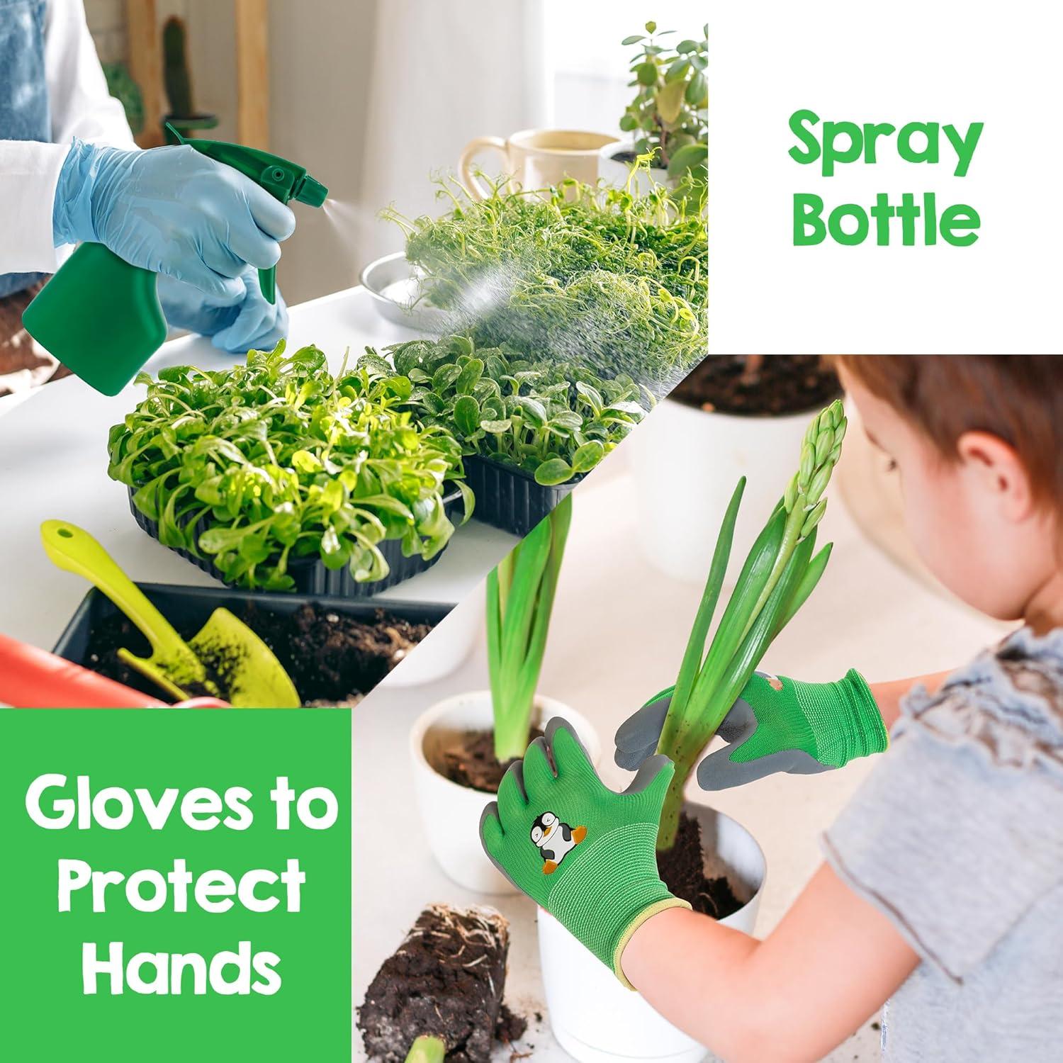 Juego de Jardinería para Niños Amtreen - 6 Piezas con Guantes