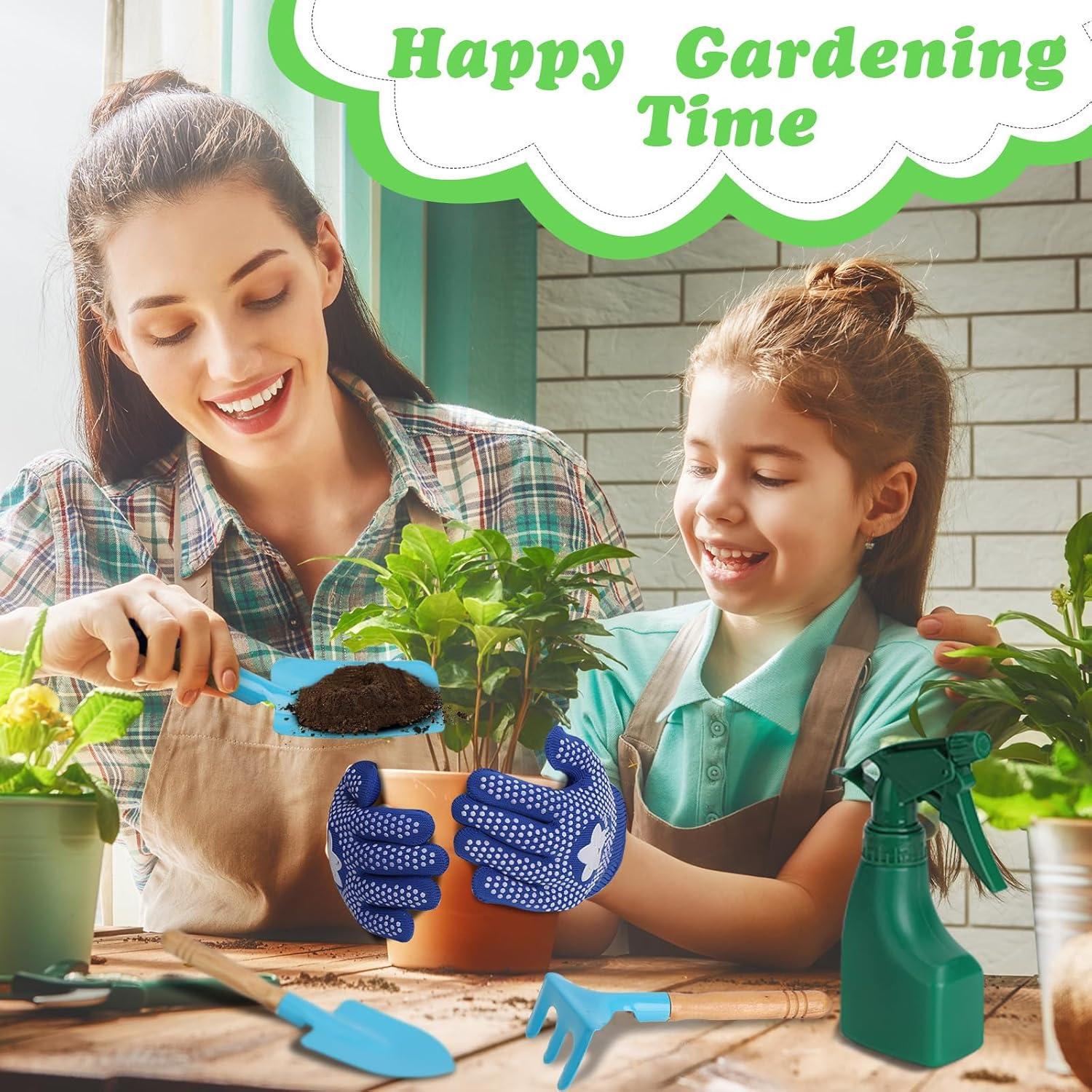 Juego de Herramientas de Jardinería para Niños Demolike con Carretilla