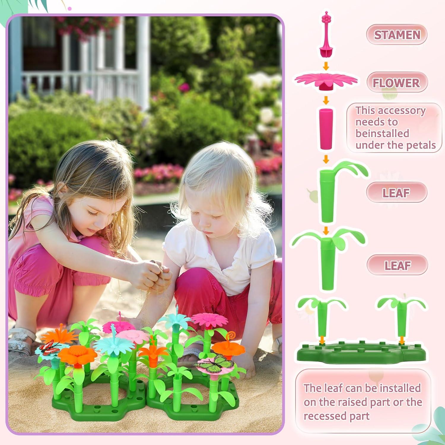 Conjunto de Jardinería para Niños Qtioucp 16 Piezas Rosa