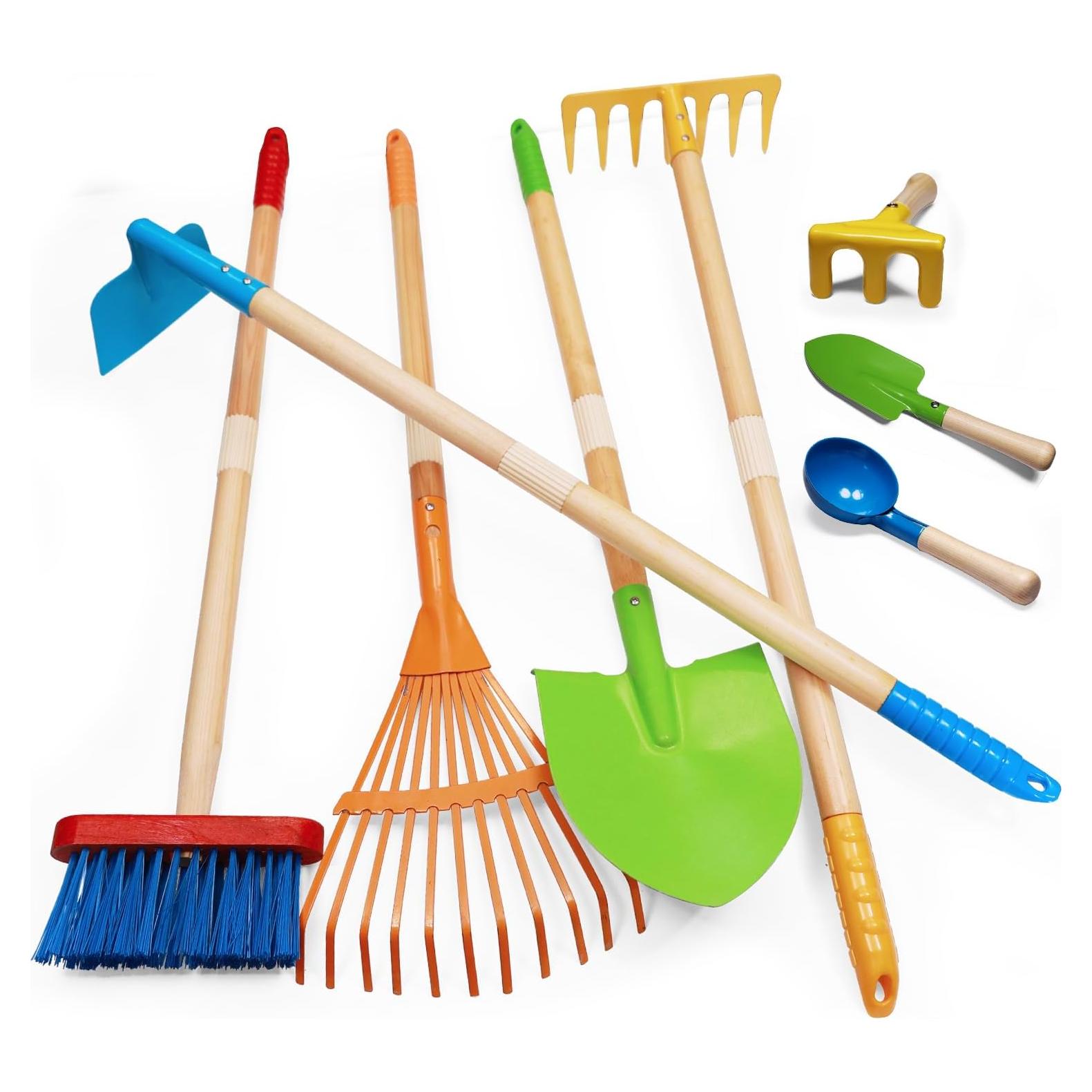 Juego de Herramientas de Jardinería POMIKU 8 Piezas para Niños